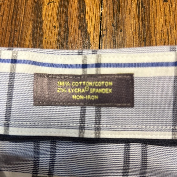 Calibrate Dress Button Down Shirt Size 17 Trim Fit - Picture 6 of 6